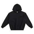 Fleeced Boxy Hoodie - Blacked Out