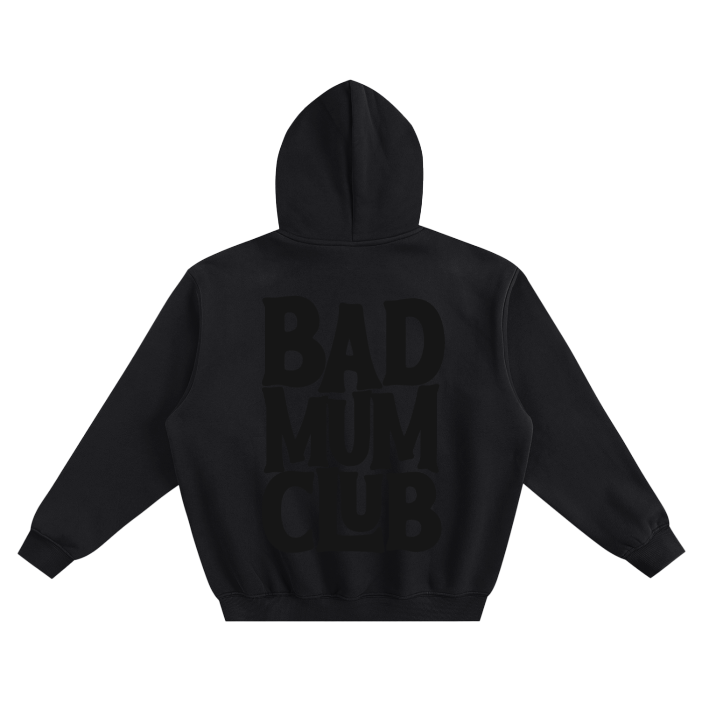 Fleeced Boxy Hoodie - Blacked Out