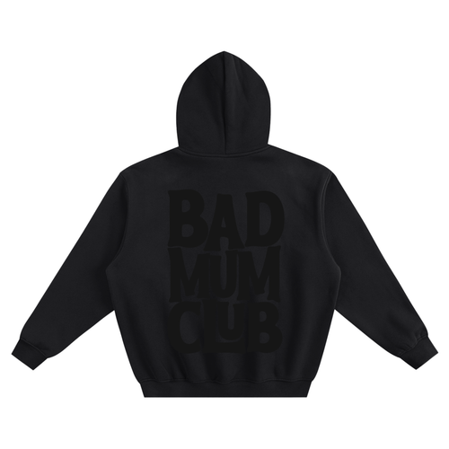 Fleeced Boxy Hoodie - Blacked Out