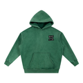 Snow Wash Oversize Hoodie - Black Type Logo