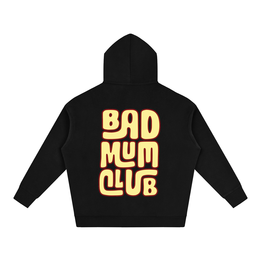 Oversize Fleeced Hoodie - Groovy Logo