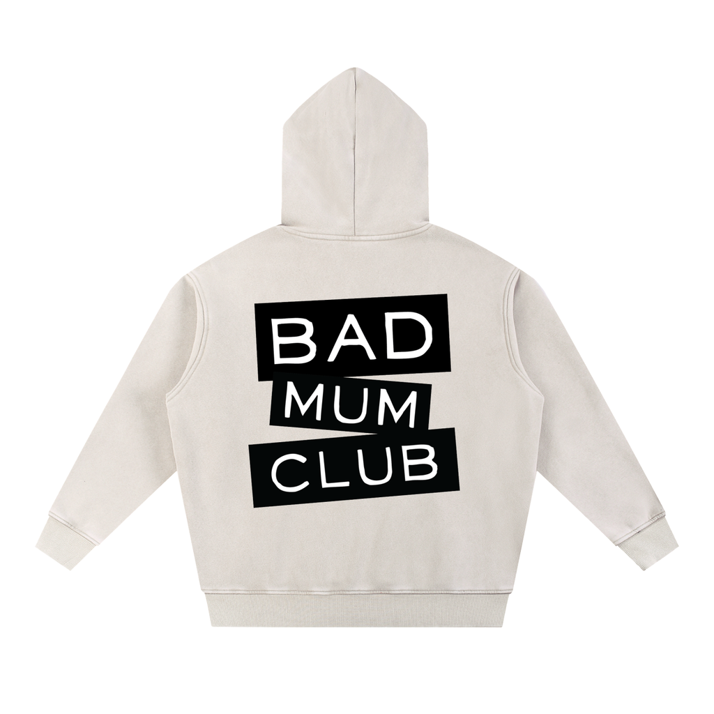 Snow Wash Oversize Hoodie - Apricot/Black