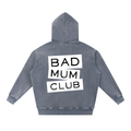 Snow Wash Oversize Hoodie - Royal Blue/White