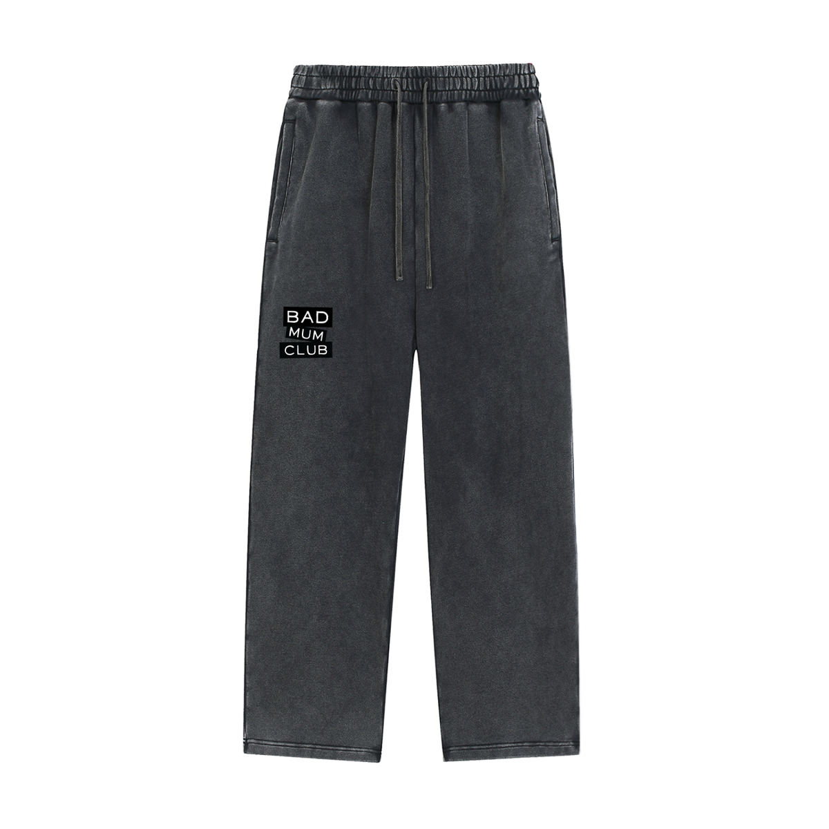 Snow Wash Heavyweight Sweatpants - Black Type Logo