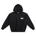 Fleeced Boxy Hoodie - White Logo