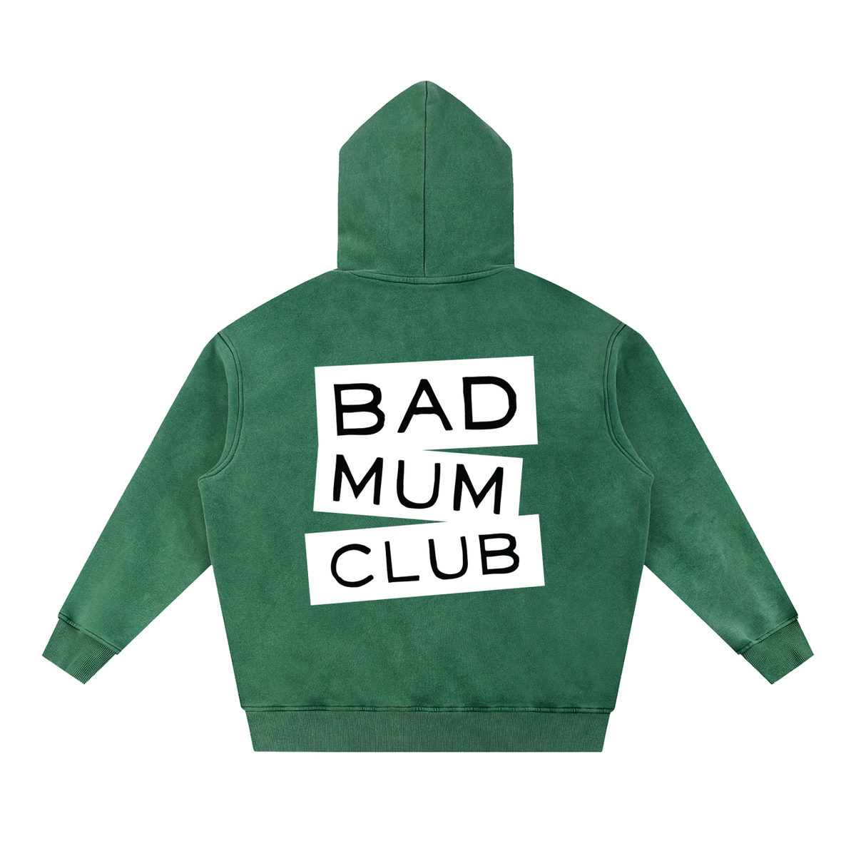 Snow Wash Oversize Hoodie - White Type Logo
