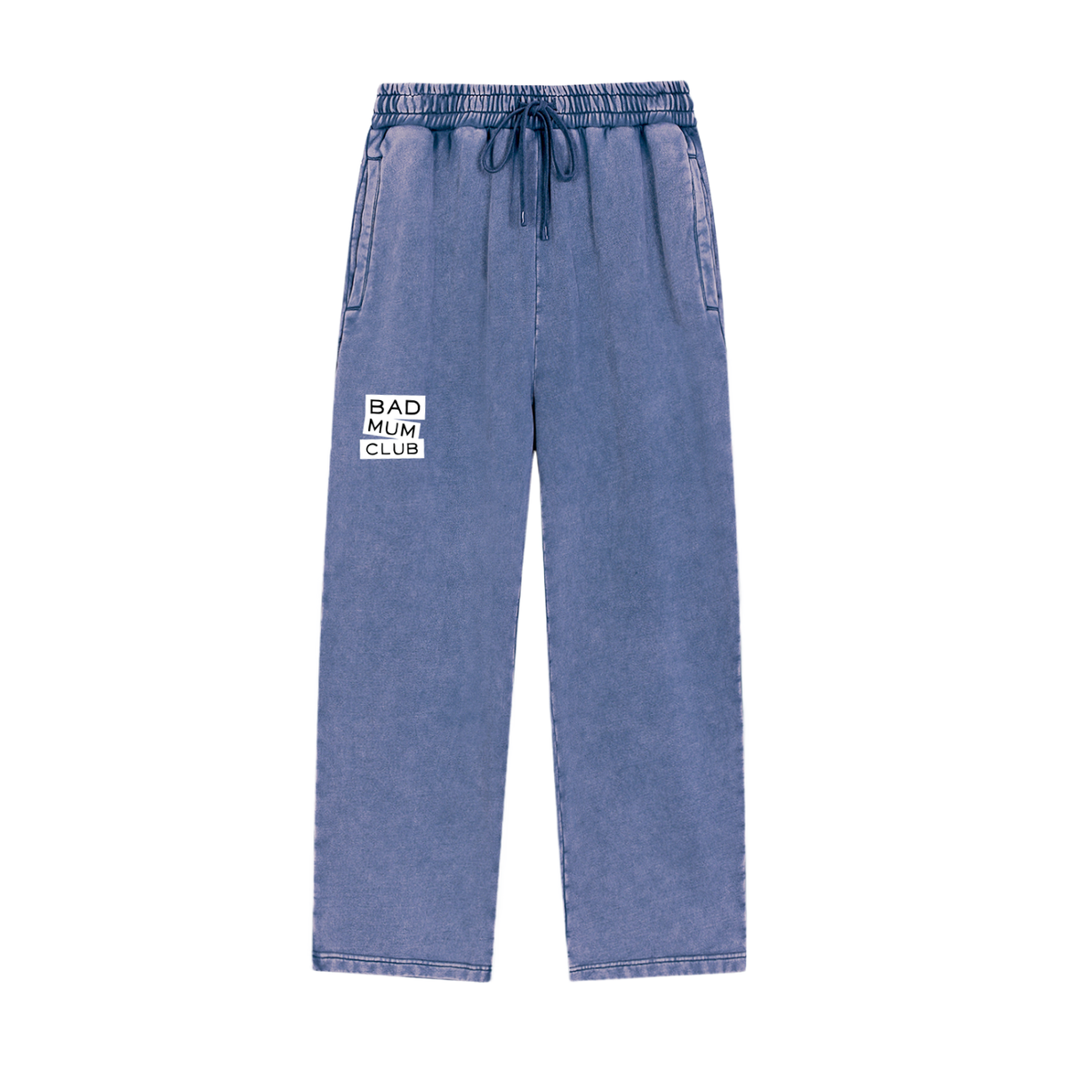 Snow Wash Heavyweight Sweatpants - White Type Logo