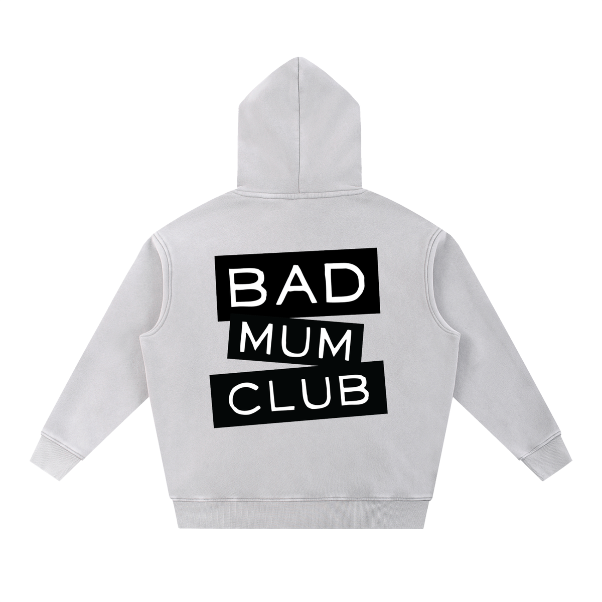 Snow Wash Oversize Hoodie - Black Type Logo