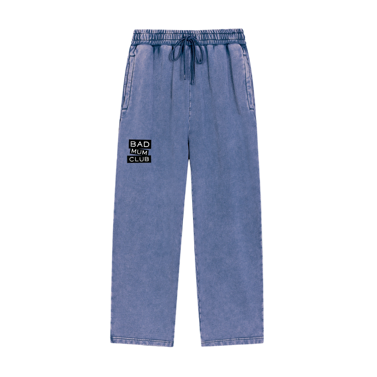 Snow Wash Heavyweight Sweatpants - Black Type Logo