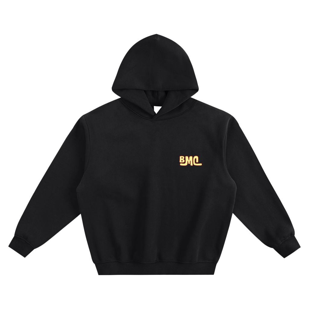 Fleeced Boxy Hoodie - Groovy Logo